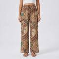 Pantalones bohemios de pierna ancha Hannah con estampado — Diseño de cachemira