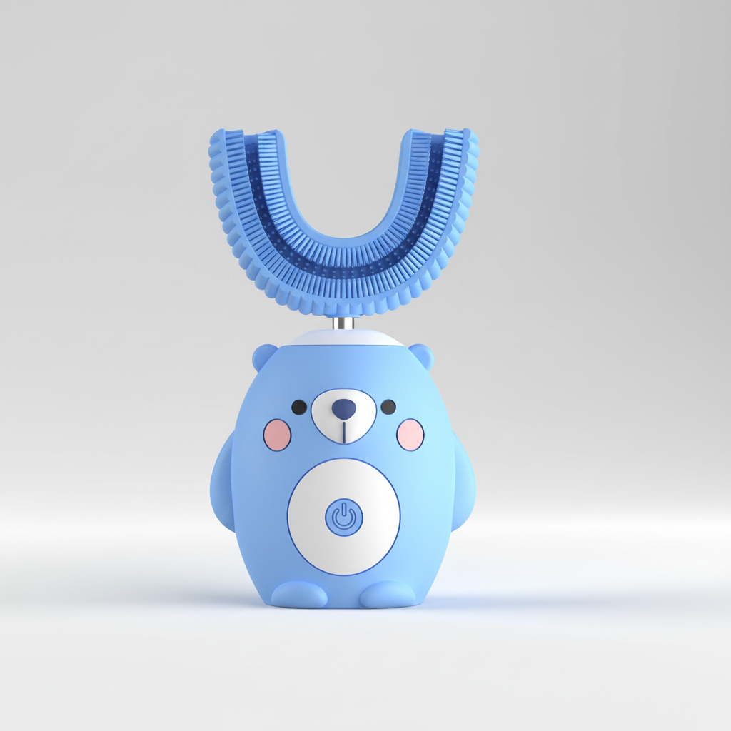Ładowana szczoteczka soniczna TinySonic dla dzieci — zabawny design