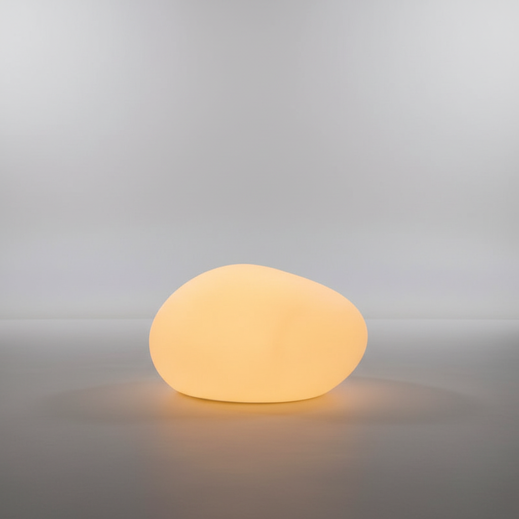مصباح حديقة لاسلكي GlowPebble قابل لإعادة الشحن - إضاءة دافئة