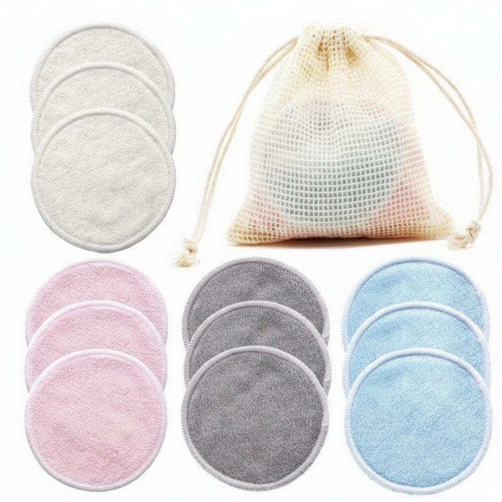 Opakovaně použitelné odličovací tamponky BambooPads — šetrné k pokožce