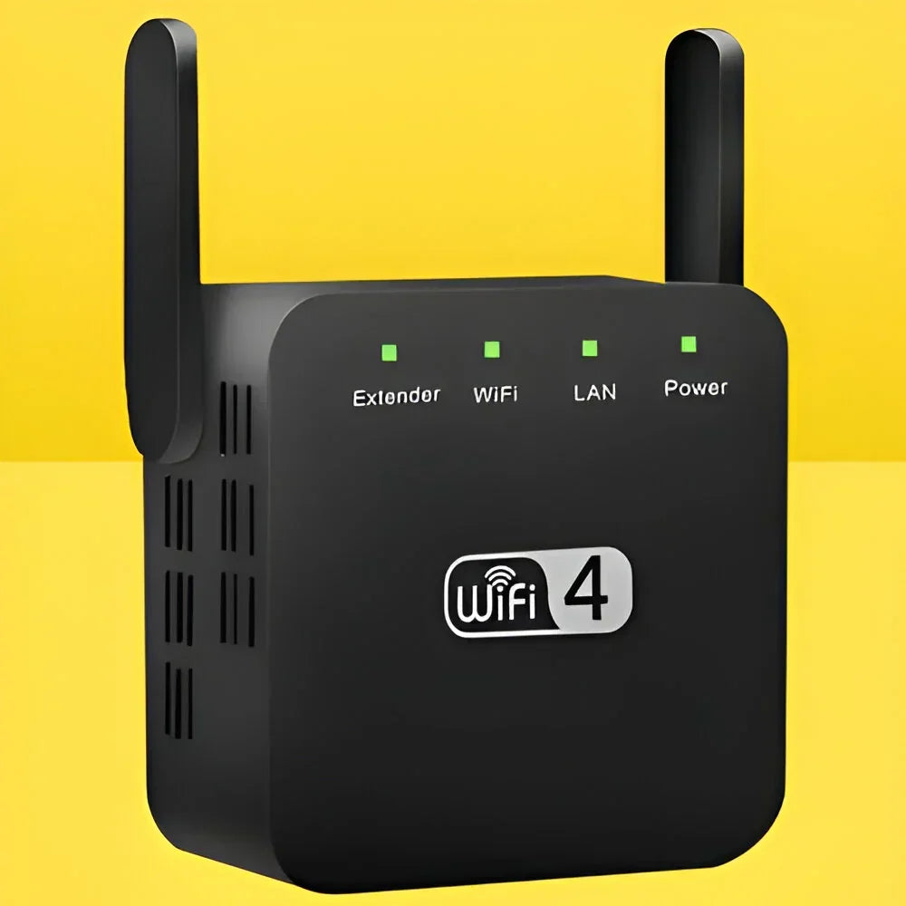 WiFi-forlænger og rækkeviddeforstærker - netværksrepeater til stikkontakt
