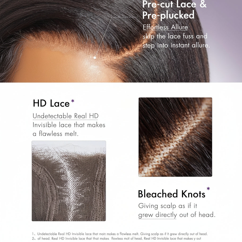 Yaki Straight Human Hair Bob — Glueless Lace Front Wig