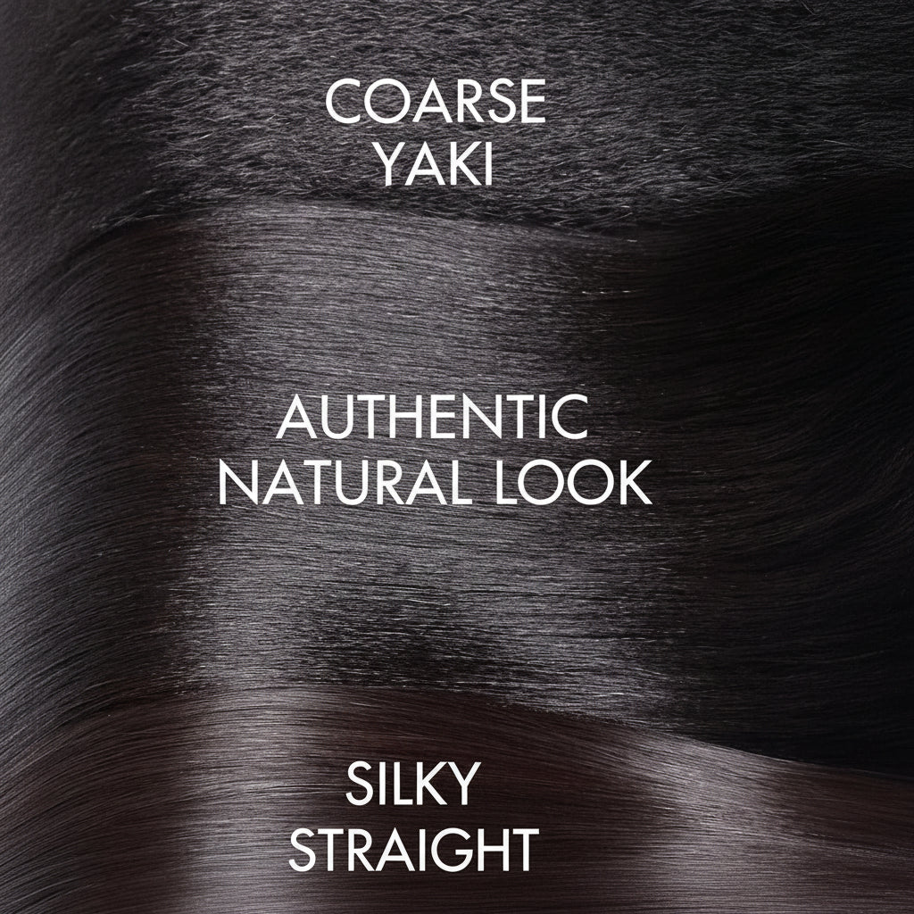 Yaki Straight Human Hair Bob — Glueless Lace Front Wig