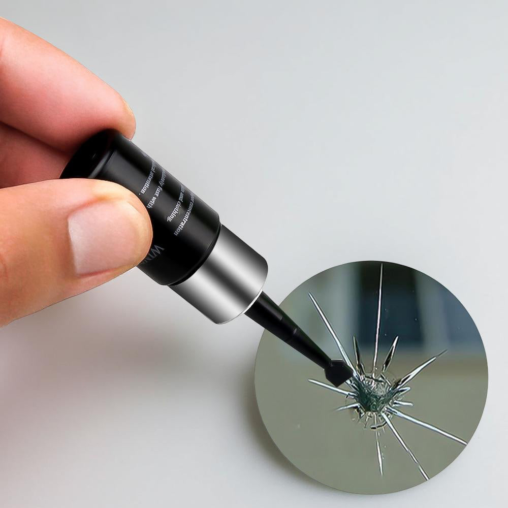 Windshield Crack Repair Kit — Automotive Glass Resin Formula