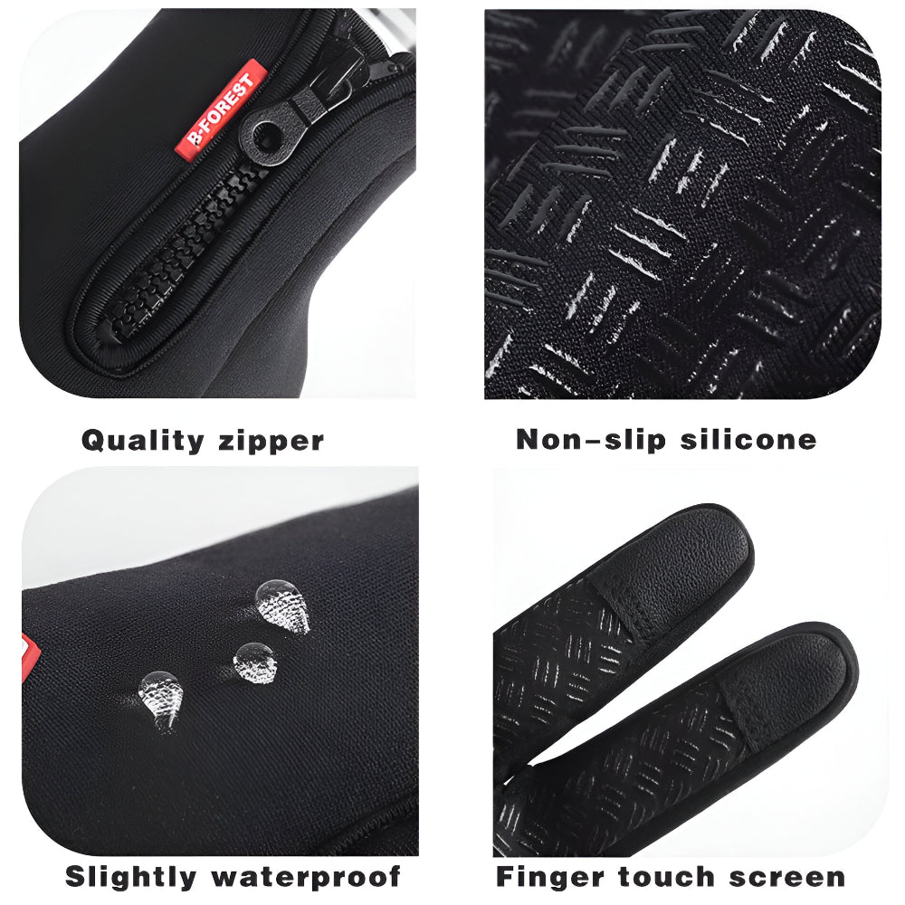 Heated Winter Gloves — Touchscreen Compatible Full-Finger Design