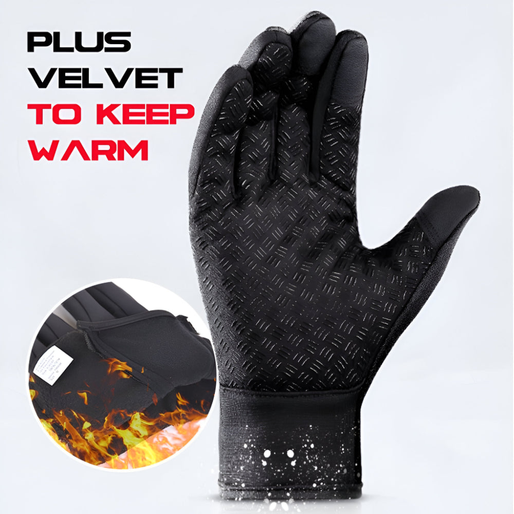 Heated Winter Gloves — Touchscreen Compatible Full-Finger Design