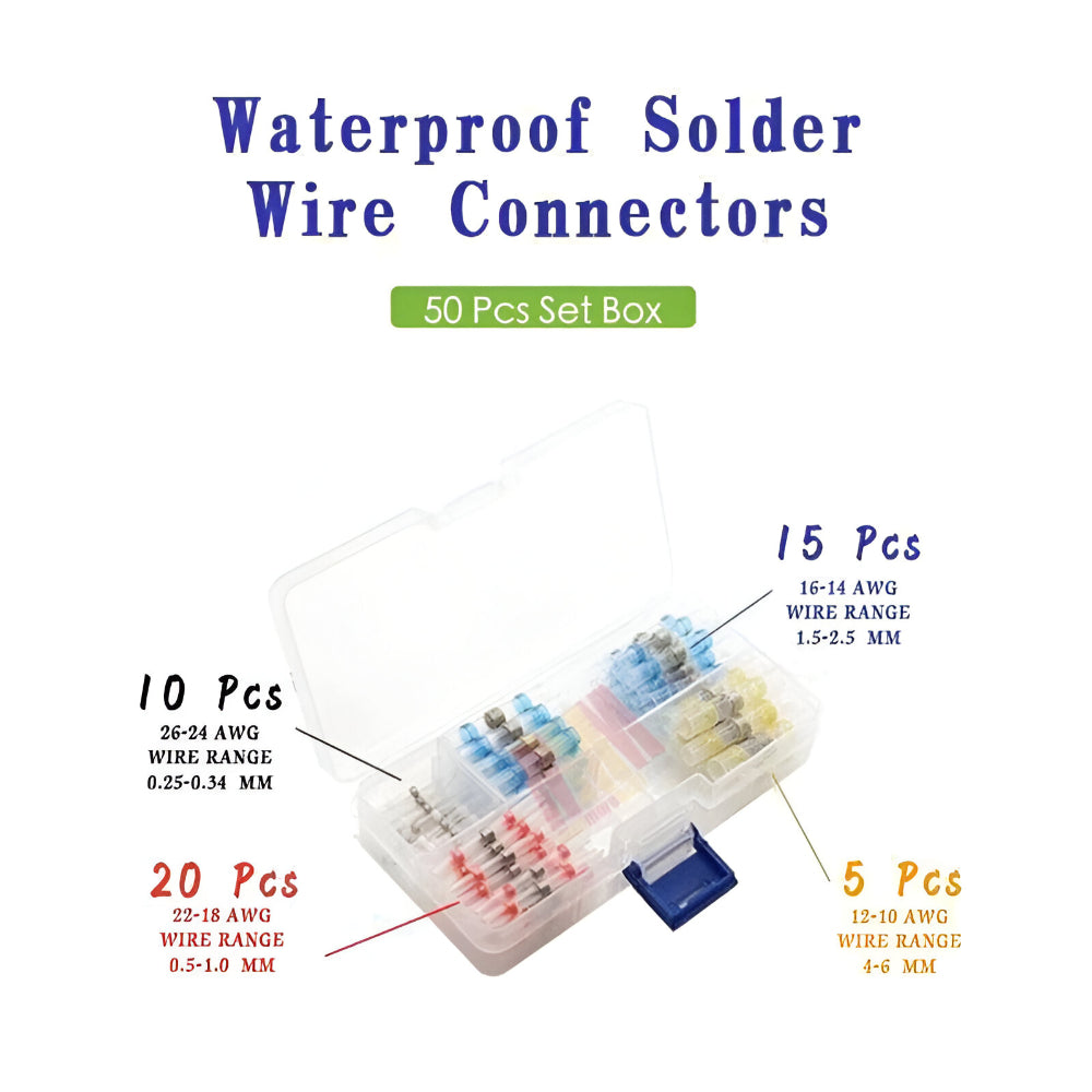 Wire Connectors Heat Shrink Solder Sleeve Electrical Assortment Set | Meowbutter
