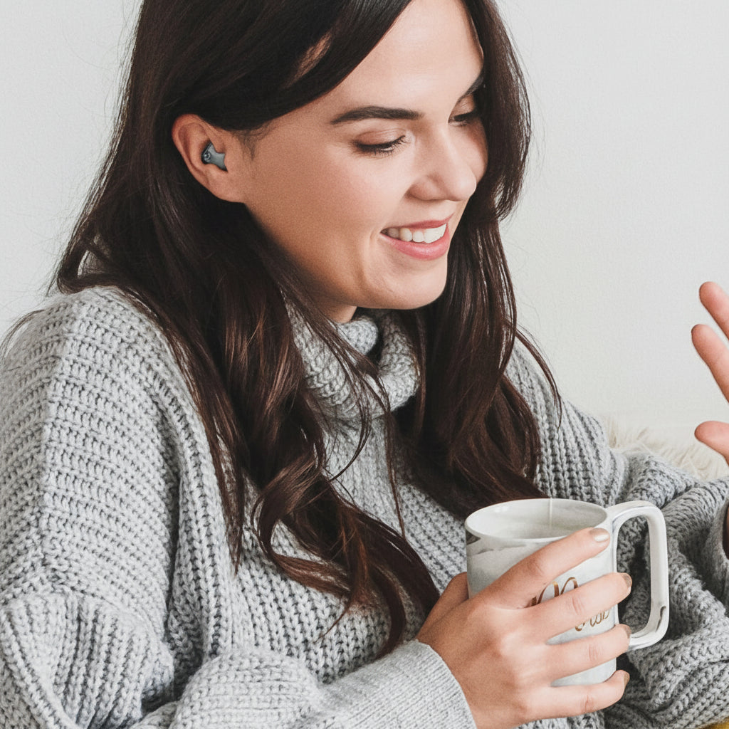 Trådløse øretelefoner med Bluetooth og støjreduktion | Meowbutter
