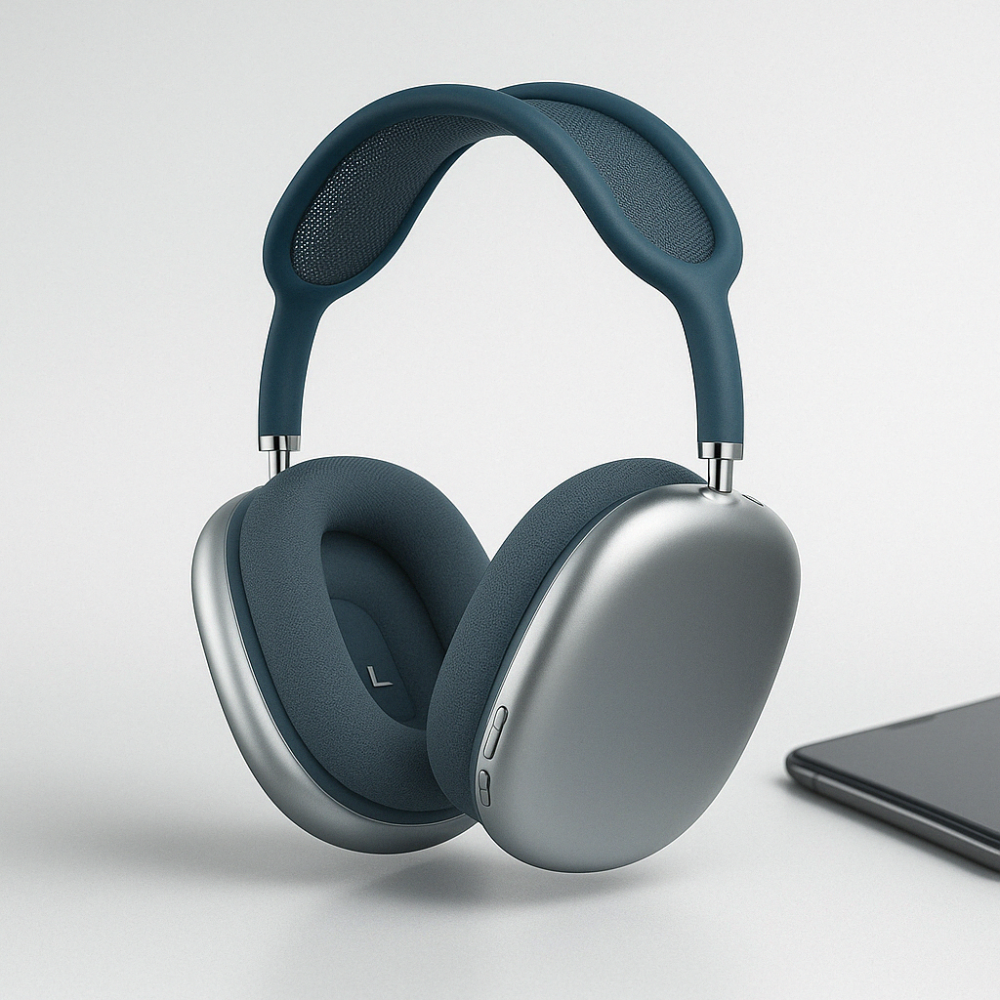 Bezdrátová sluchátka přes uši s Bluetooth — aktivní potlačení hluku