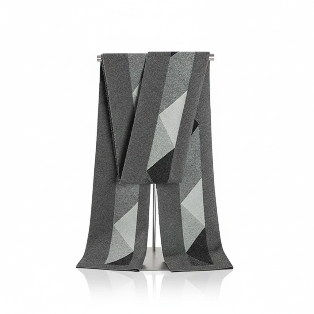 Wełniany szalik męski StyleScarf — ciepły zimowy dodatek we wzory