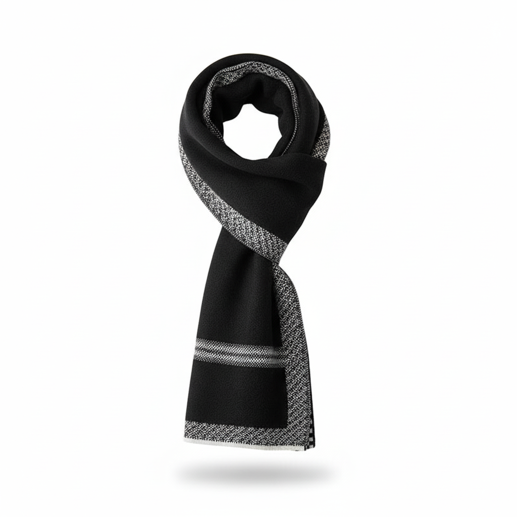 Wełniany szalik męski StyleScarf — ciepły zimowy dodatek we wzory