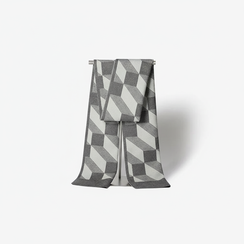 Wełniany szalik męski StyleScarf — ciepły zimowy dodatek we wzory