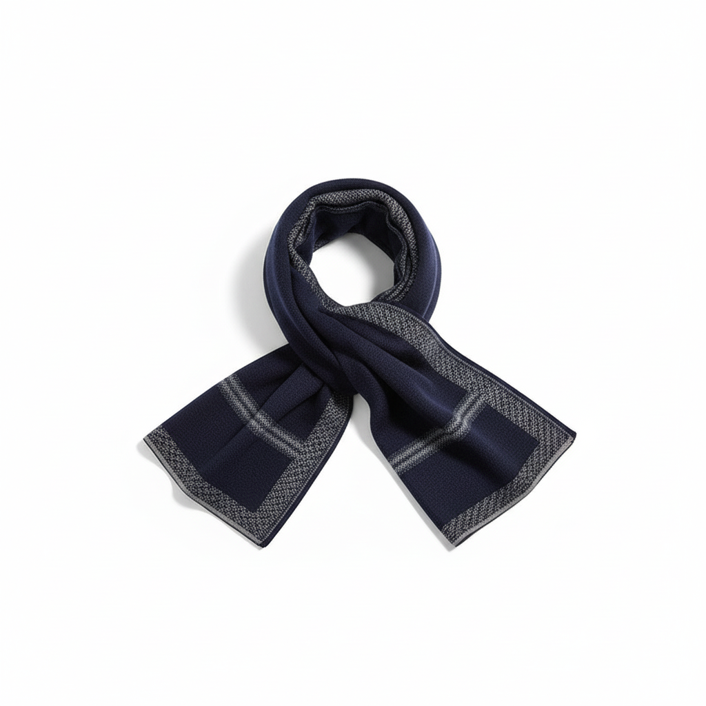 Wełniany szalik męski StyleScarf — ciepły zimowy dodatek we wzory