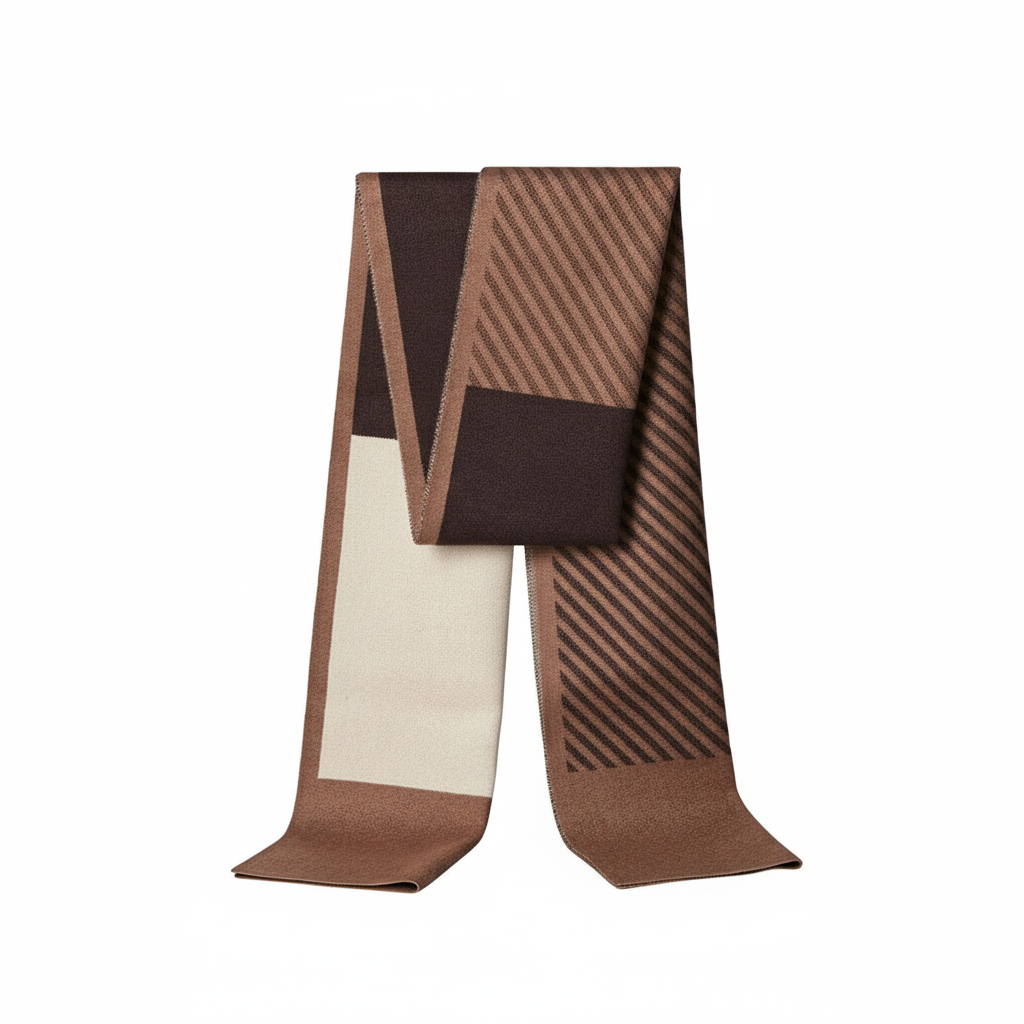 Wełniany szalik męski StyleScarf — ciepły zimowy dodatek we wzory