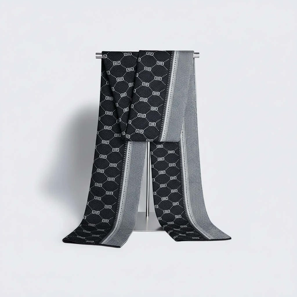 Wełniany szalik męski StyleScarf — ciepły zimowy dodatek we wzory