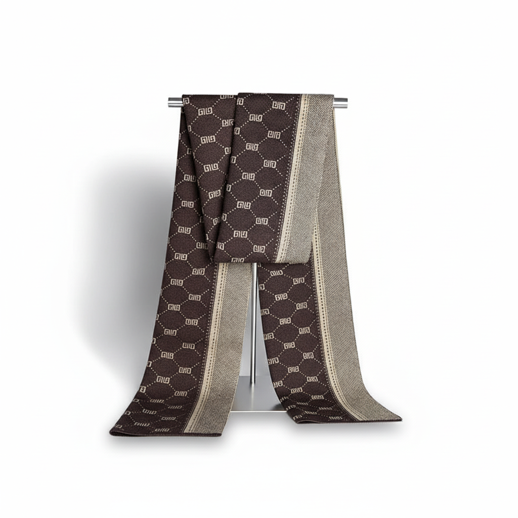 Wełniany szalik męski StyleScarf — ciepły zimowy dodatek we wzory
