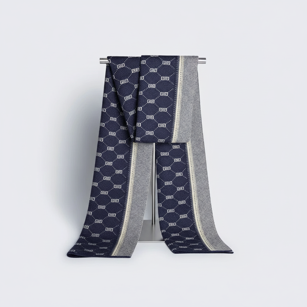 Wełniany szalik męski StyleScarf — ciepły zimowy dodatek we wzory