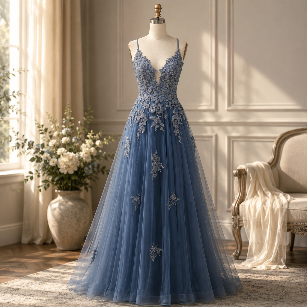 Women's Prom Dress Lace Up Formal Evening Gown | Meowbutter