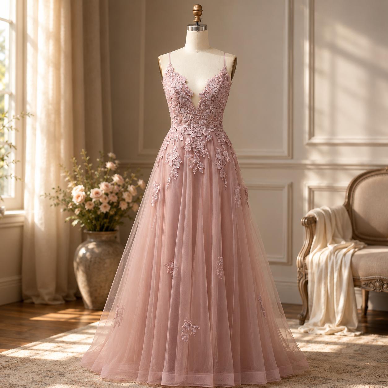 Women's Prom Dress Lace Up Formal Evening Gown | Meowbutter