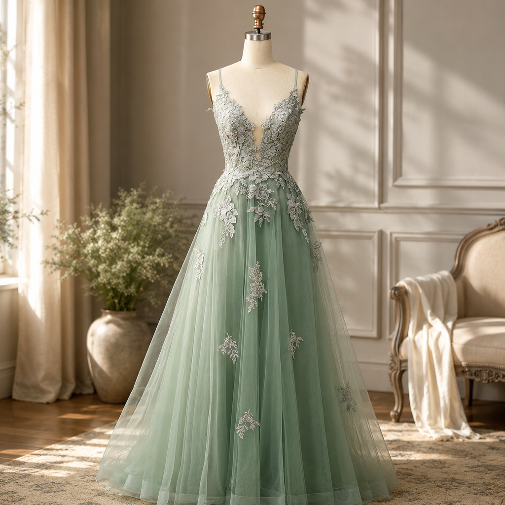Women's Prom Dress Lace Up Formal Evening Gown | Meowbutter