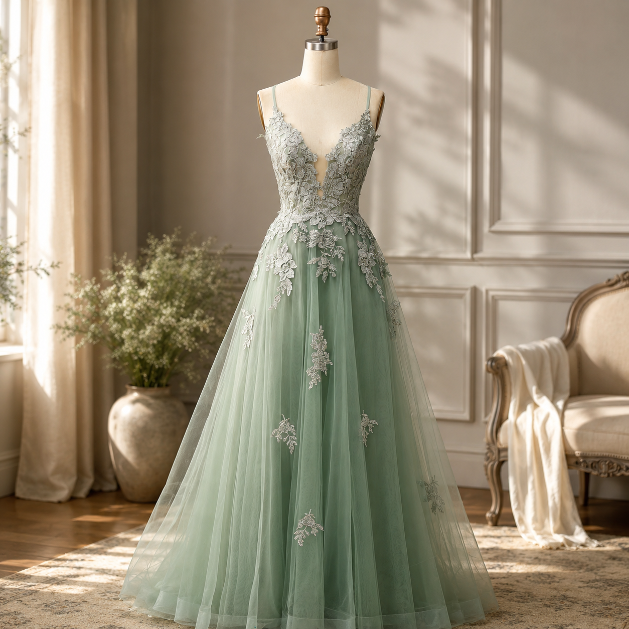 Women's Prom Dress Lace Up Formal Evening Gown | Meowbutter