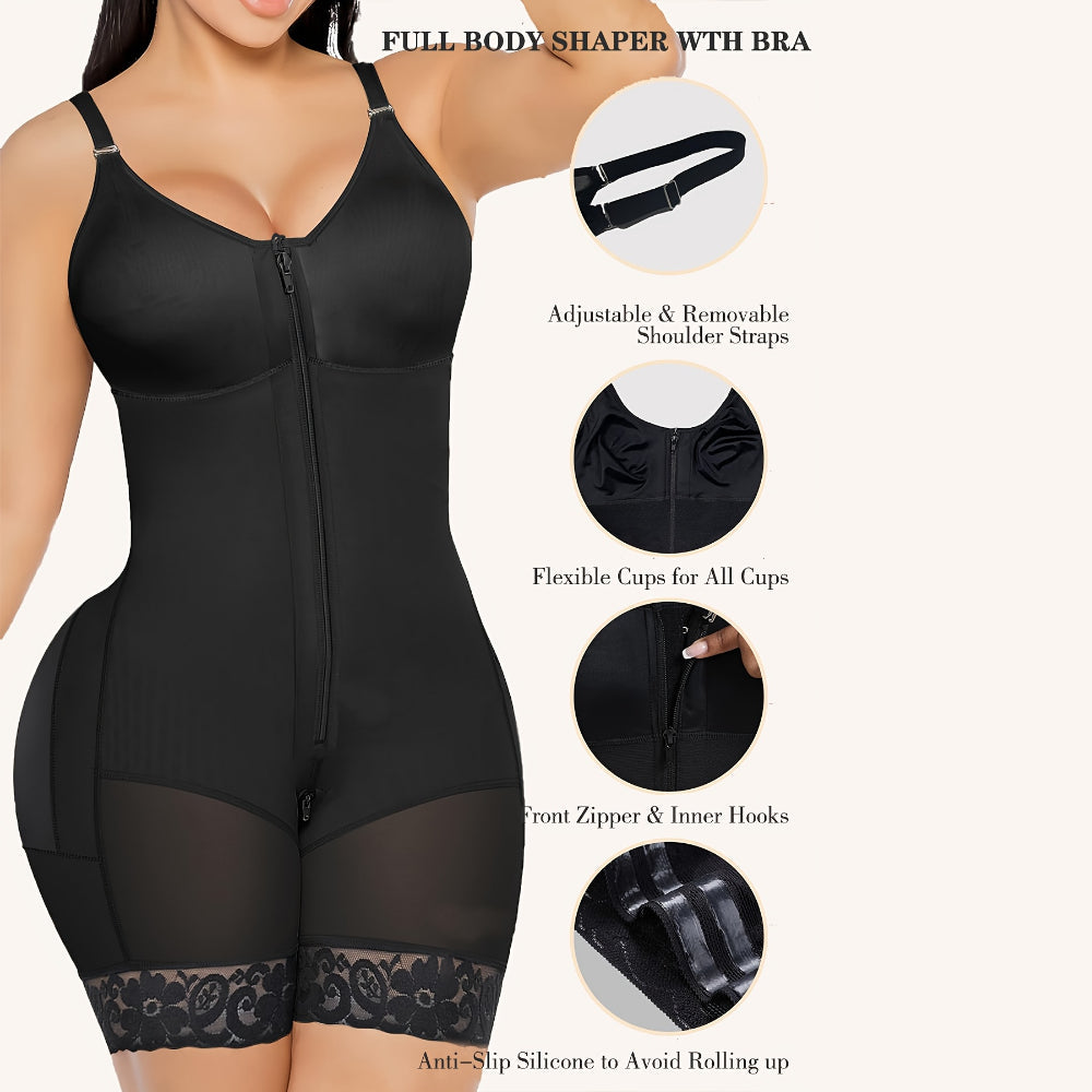 Women's Seamless One-Piece Bodysuit — Full Body Shapewear