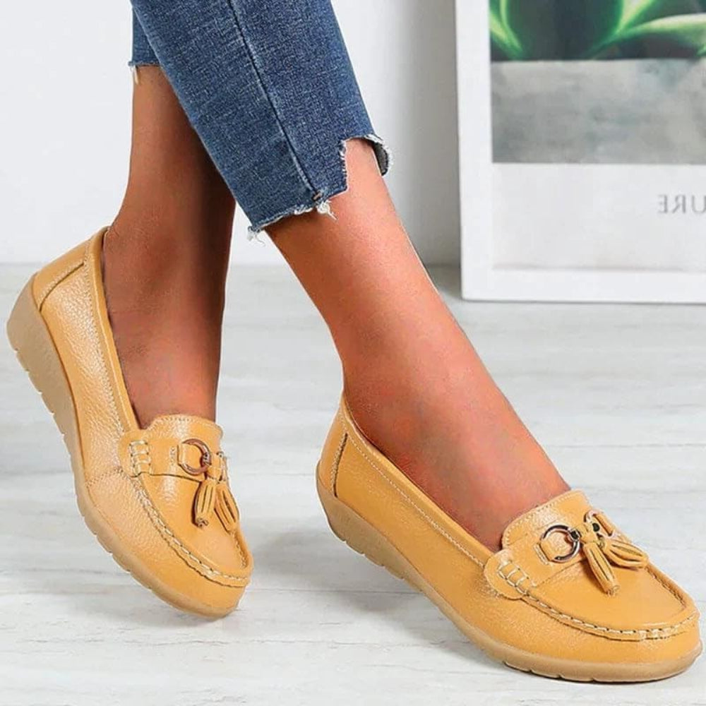 Women's Orthopedic Loafers — Cushioned Insole, Arch Support, Streamlined Profile