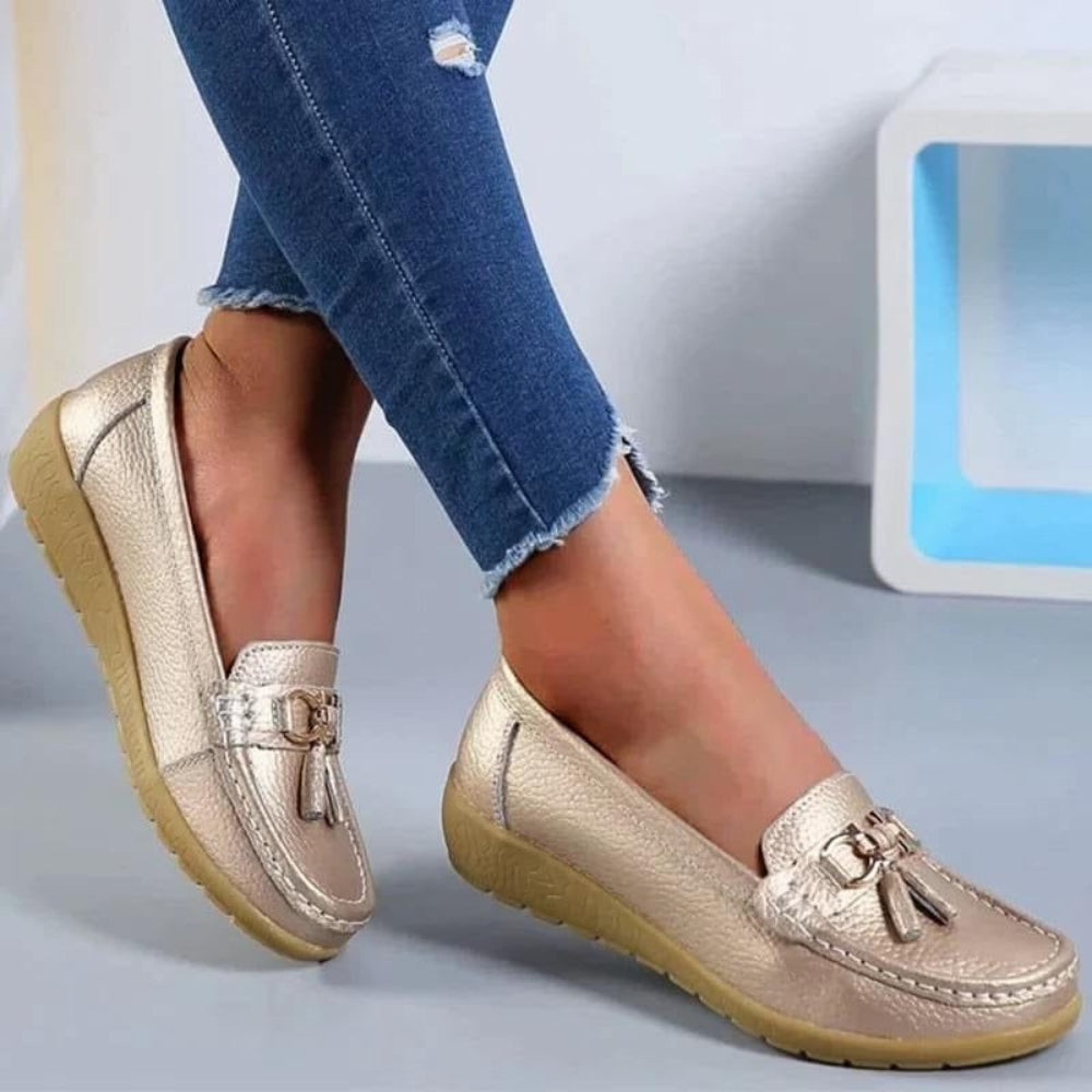 Women's Orthopedic Loafers — Cushioned Insole, Arch Support, Streamlined Profile