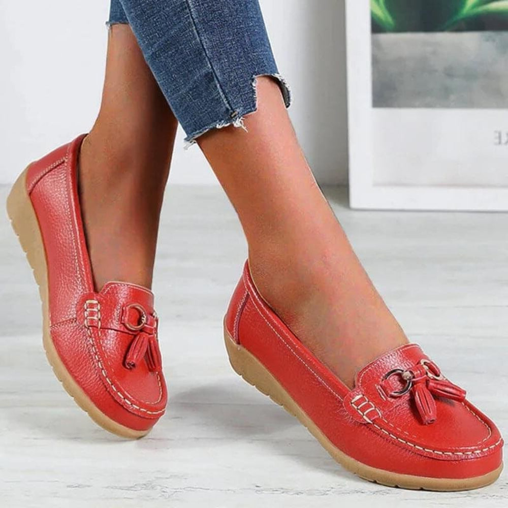 Women's Orthopedic Loafers — Cushioned Insole, Arch Support, Streamlined Profile