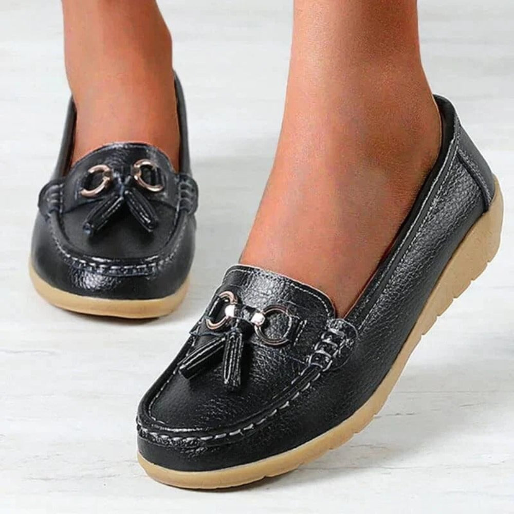 Women's Orthopedic Loafers — Cushioned Insole, Arch Support, Streamlined Profile