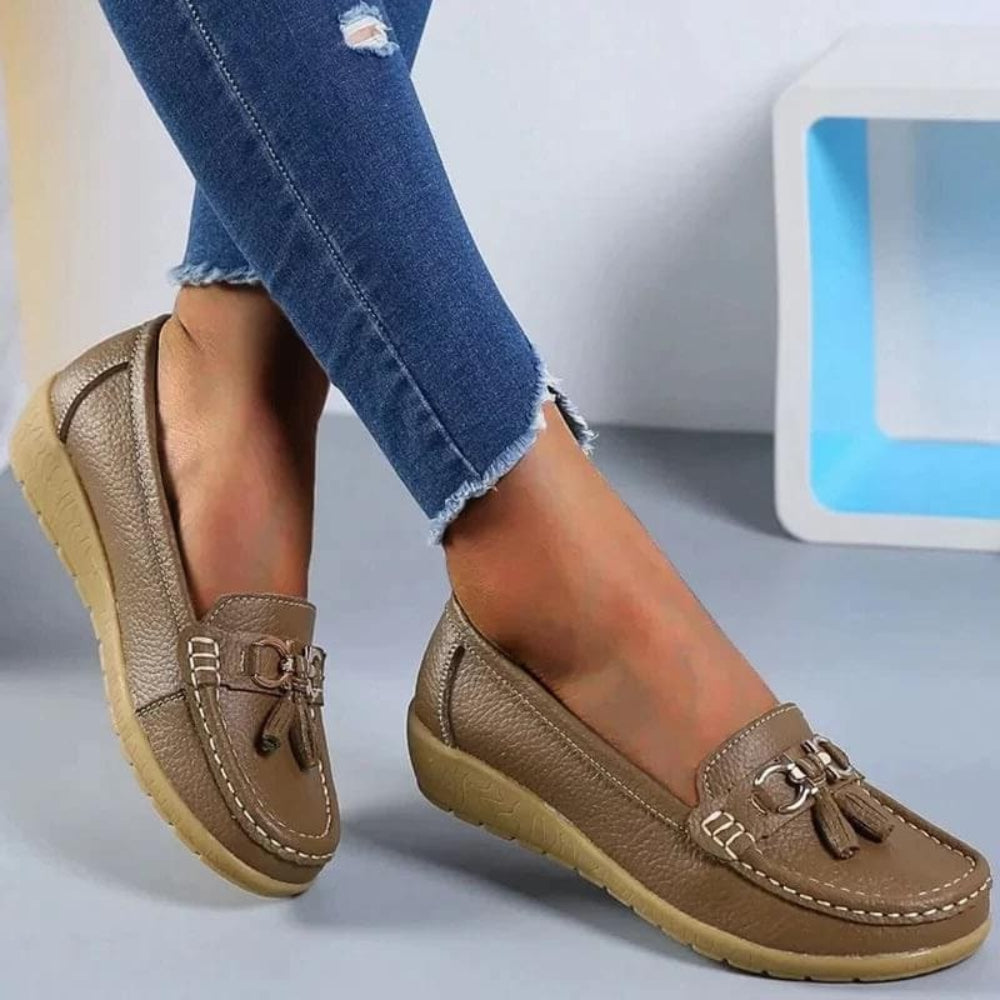 Women's Orthopedic Loafers — Cushioned Insole, Arch Support, Streamlined Profile