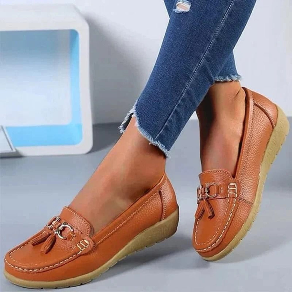 Women's Orthopedic Loafers — Cushioned Insole, Arch Support, Streamlined Profile