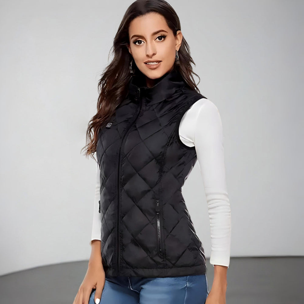 Gilet riscaldato da donna con riscaldamento elettrico per l’inverno all’aperto | Meowbutter