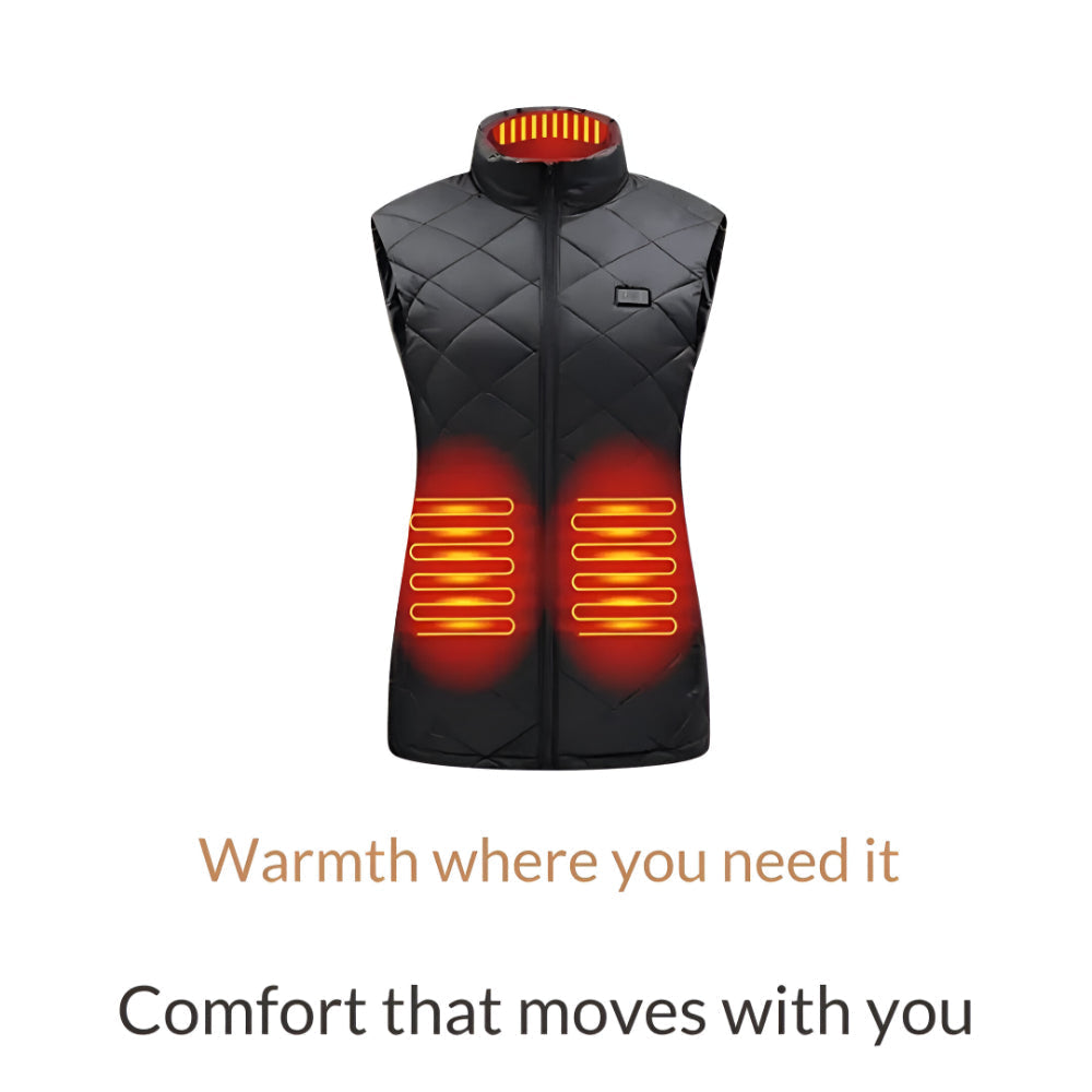 Gilet riscaldato da donna con riscaldamento elettrico per l’inverno all’aperto | Meowbutter