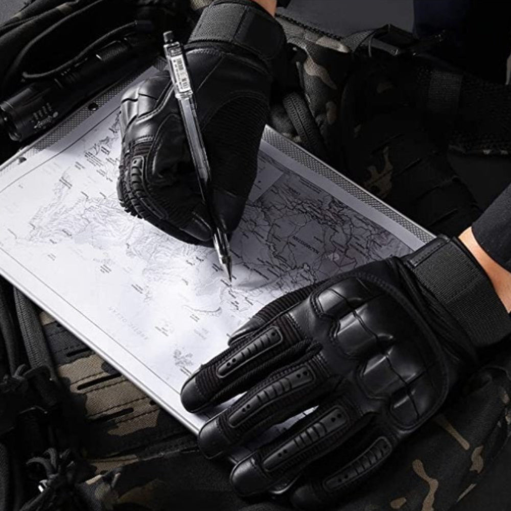 Outdoor Work Gloves — Tactical Grip Pattern, Reinforced Knuckle Guard