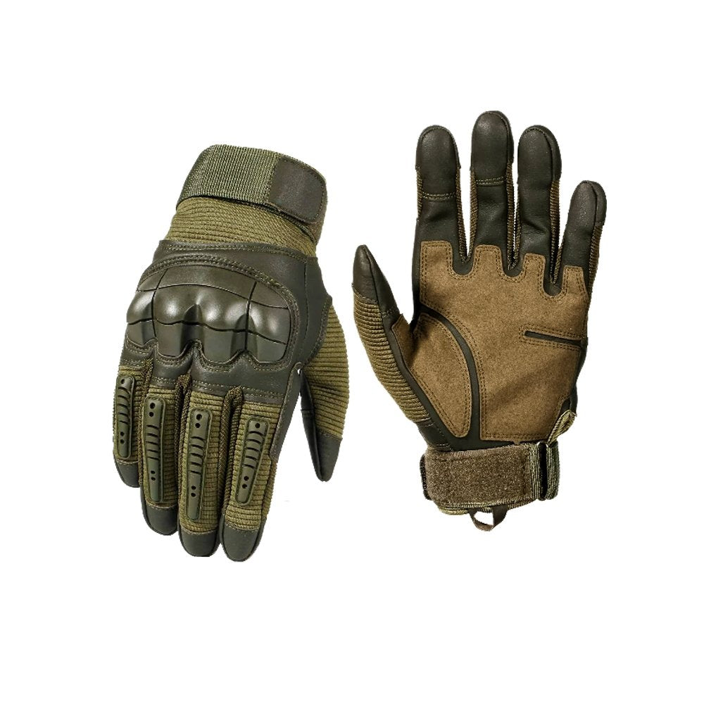 Outdoor Work Gloves — Tactical Grip Pattern, Reinforced Knuckle Guard
