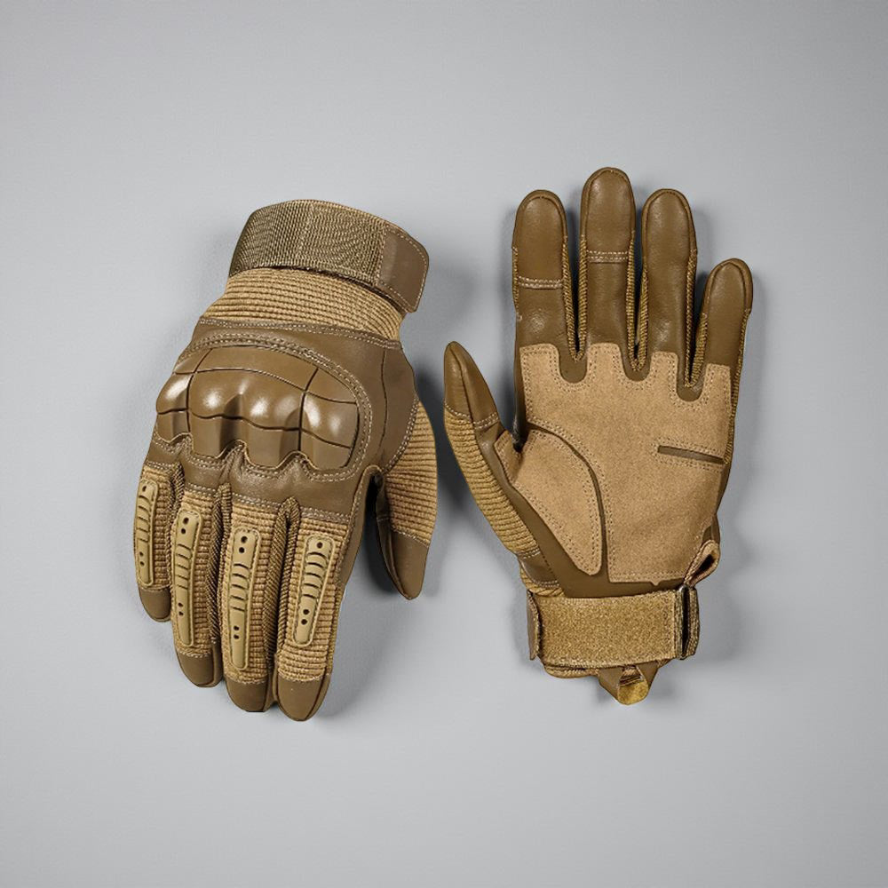 Outdoor Work Gloves — Tactical Grip Pattern, Reinforced Knuckle Guard