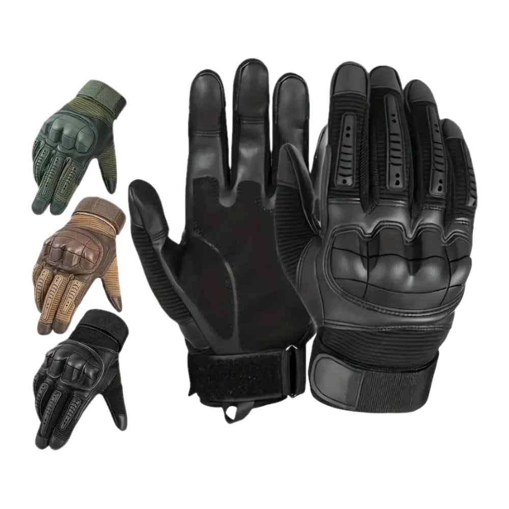 Outdoor Work Gloves — Tactical Grip Pattern, Reinforced Knuckle Guard