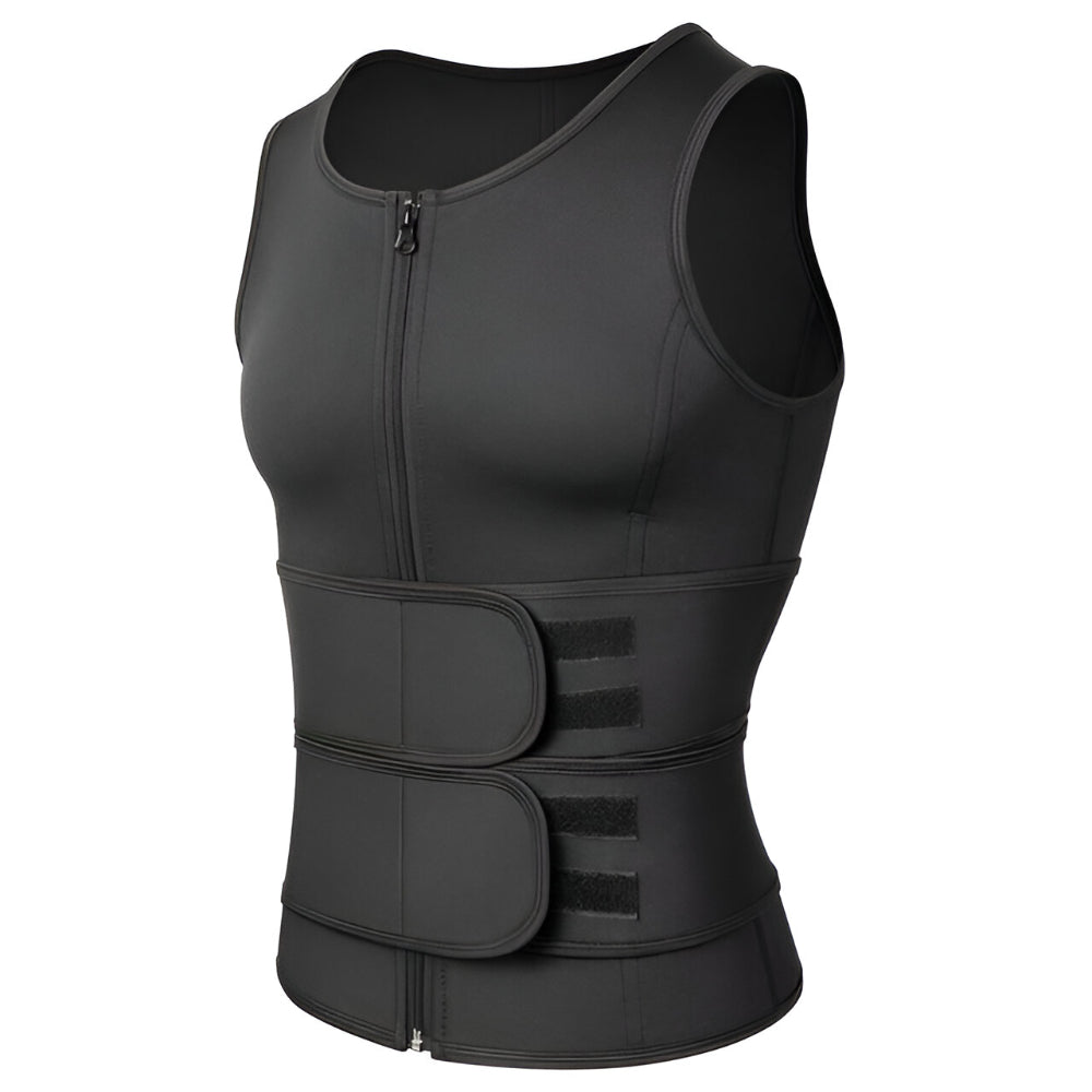 Adjustable Fit Neoprene Workout Vest — Dense Compression Torso Wrap