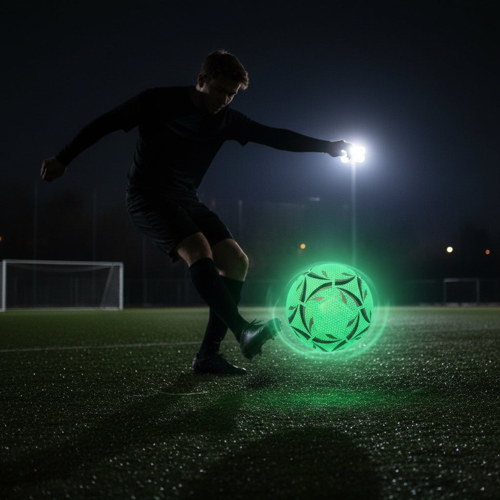 World Cup LED Glow Soccer Ball Size 5 — Self-Illuminating Impact Resistant Football