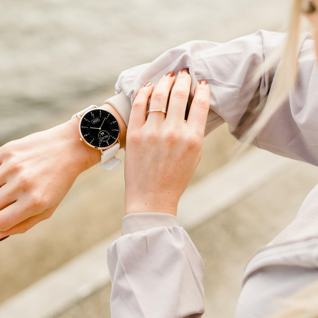 Smartwatch mit Voll-Touchscreen – Mineralglas-Display – Bluetooth-Verbindung | meowbutter