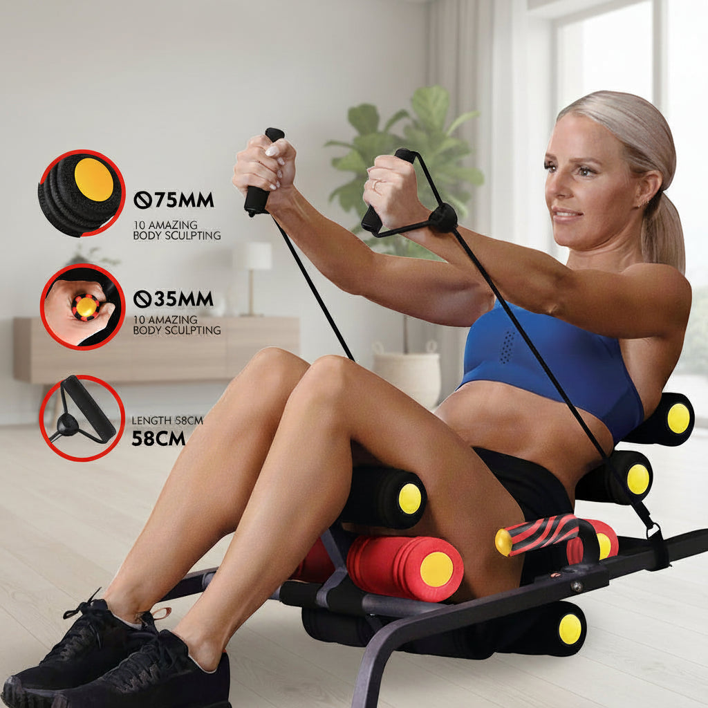 Ergonomic Ab Trainer — Portable Core Strength Crunch Machine