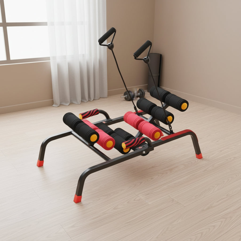 Ergonomic Ab Trainer — Portable Core Strength Crunch Machine