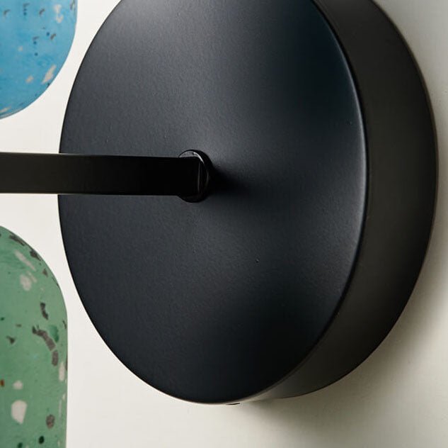 Kisora Wabi Sabi Cement And Iron Double Wall Lamp Fixture