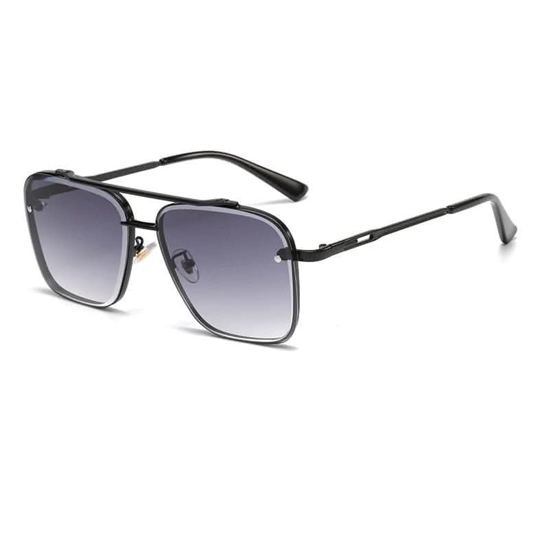 Óculos de Sol Estilosos com Lentes em Gradiente e Armação Metálica Durável | meowbutter