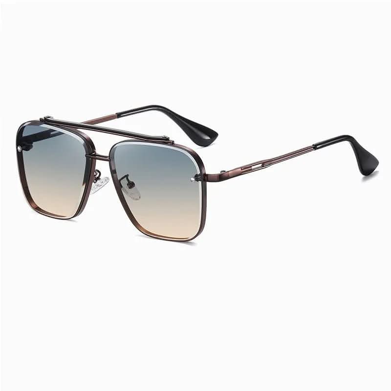 Óculos de Sol Estilosos com Lentes em Gradiente e Armação Metálica Durável | meowbutter