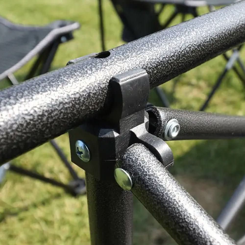 Table de camping pliante - Cadre en X - Surface résistante à la chaleur - Acier au carbone | meowbutter