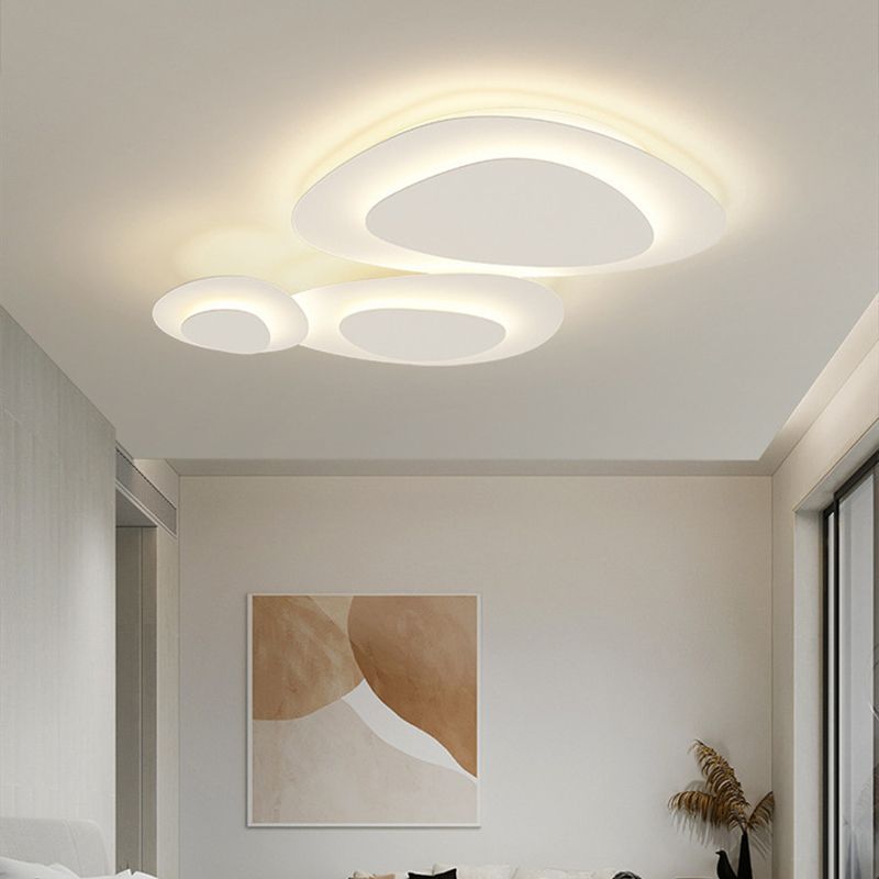 Metal Ceiling Lamp With Dimmable LED And Organic Shapes