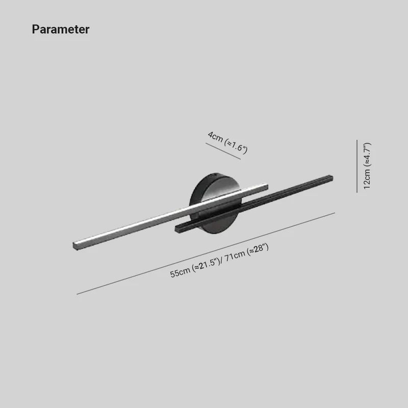 Nordic Metal Wall Lamp With Linear LED And Disk Accent For Modern Interiors