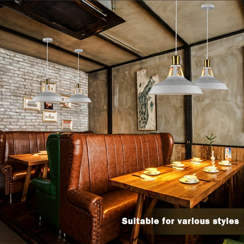 Industrial Metal Pendant Light | Retro Loft Style | Meowbutter